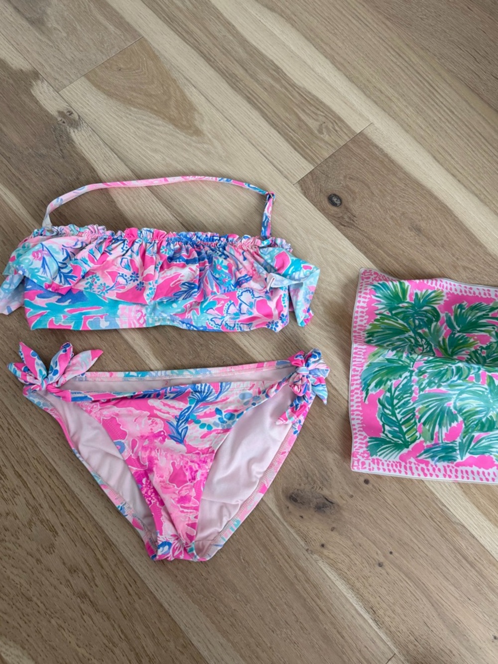 Lilly Pulitzer ruffle bikini set